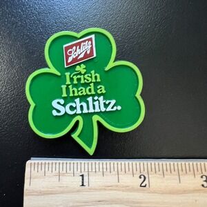 Schlitz Beer Pin Irish I Had A Schlitz 1981 Shamrock Clover St Patrick Pinback